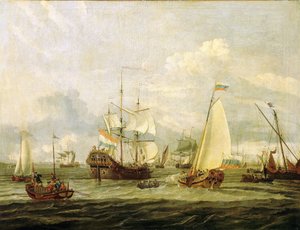 Peter the Great (1672-1725), Tsar of Russia, Inspecting a Boat in Amsterdam (Holland)