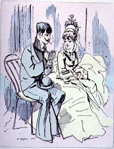 Aux Champs-Élysées, Illustration from Les Parisiennes