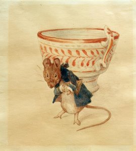 Mr. Mouse Bows Before a Teacup