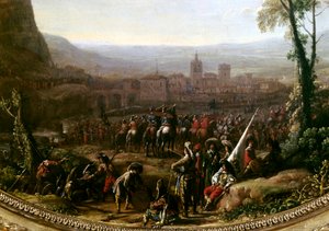 Louis XIII forced the Pas de Susa near Turin, defended by the forces of the Duke of Savoy in 1629 (detail)