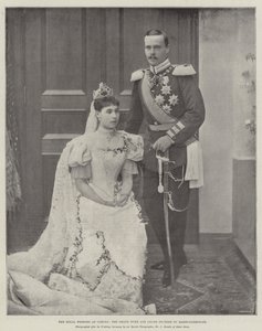 The Royal Wedding at Coburg, the Grand Duke and Grand Duchess of Hesse-Darmstadt