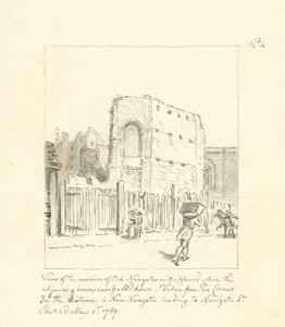 Drawing of the Remains of Old Newgate