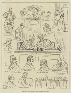 Sketches at the Land League Trials in Dublin