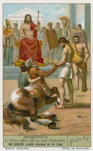 Chiron offers himself before Prometheus