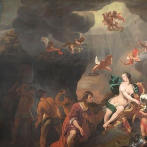 Aeneas Receiving a New Set of Armour from Venus