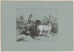 Plate 4, from The Set of 12 Pastoral Scenes