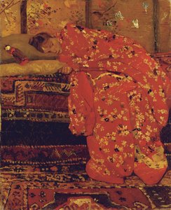 Girl in a Red Kimono