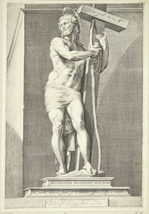 Jesus Standing with the Cross
