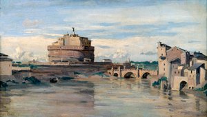 Castel Sant Angelo and the River Tiber, Rome
