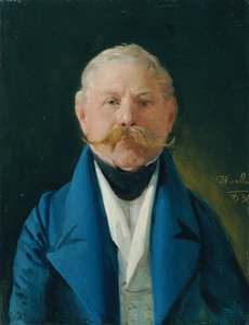 Gentleman in Blue Coat and White Vest