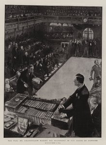 The War, Mr Chamberlain Making His Statement in the House of Commons