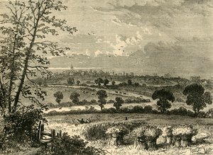 The Roman Road, Tufnell Park, in 1838