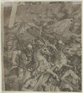 Battle of the Milvian Bridge (fragment) (verso)