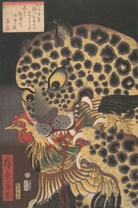The Tiger of Ryokoku, from the Series True Scenes by Hirokage, 8th Month, 1860