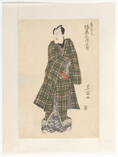 Kameya Chūbei in Chequered Kimono by Utagawa Toyokuni (I)